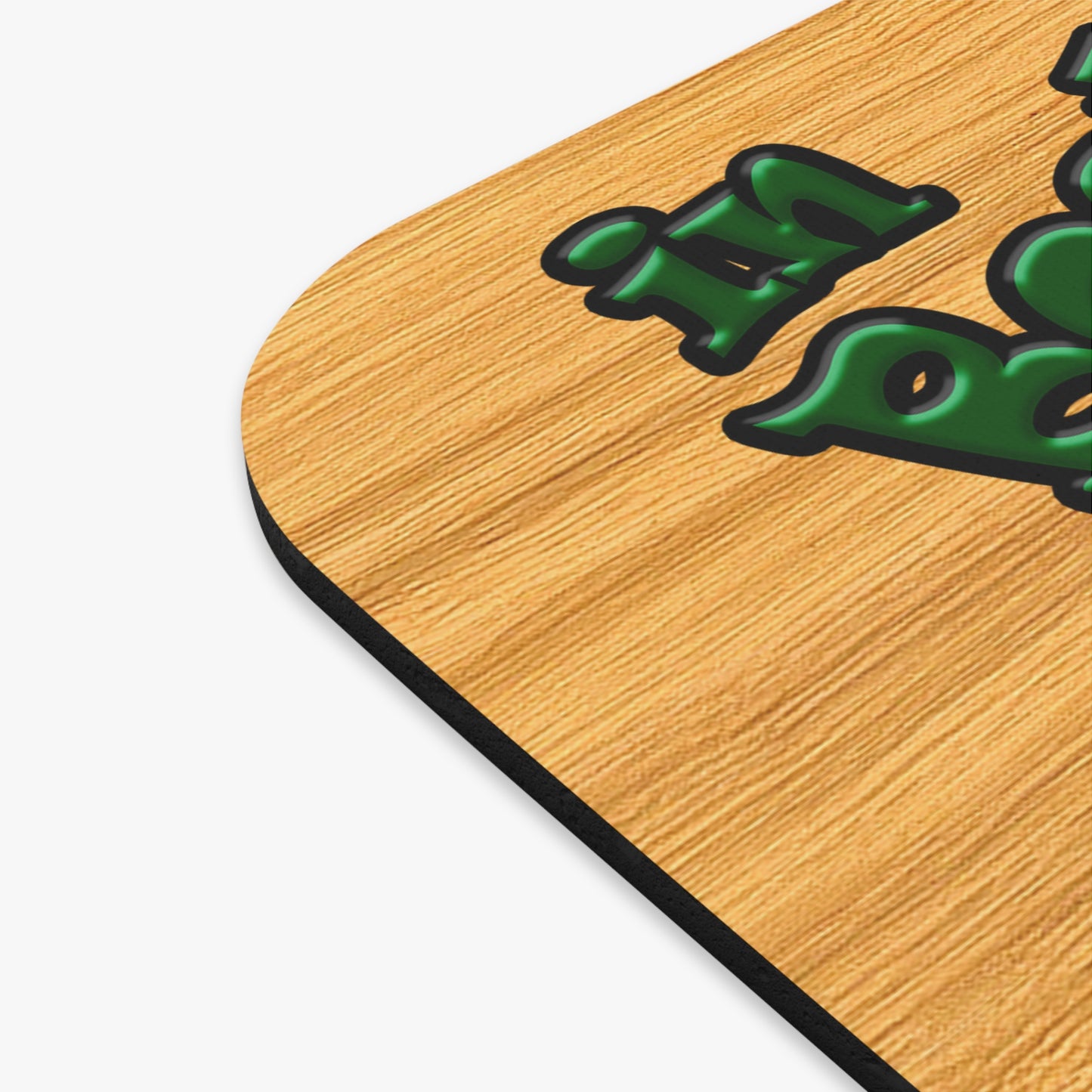 celtics logo - Mouse Pad (Rectangle) (butterscotch wood finish)