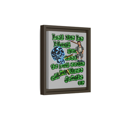og - framed canvas art (light grey)