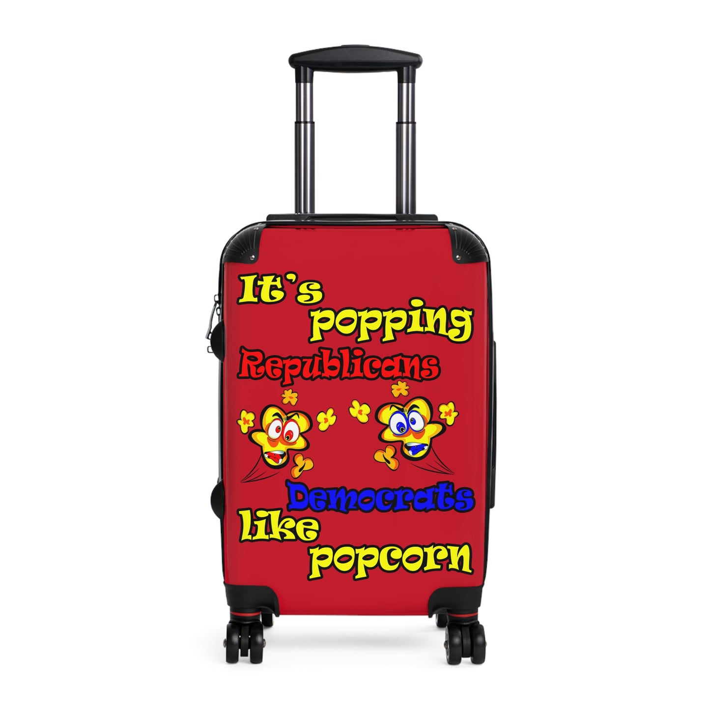 popping like popcorn - Suitcase (dark red)