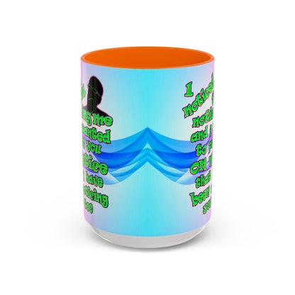 noticed you noticing - Accent Mug (light blue-pink wave)
