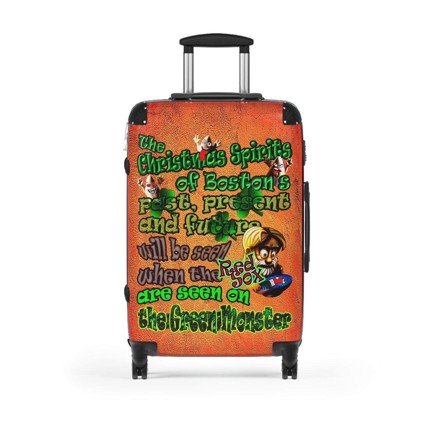 christmas spirits of boston - Suitcase (burnt orange)