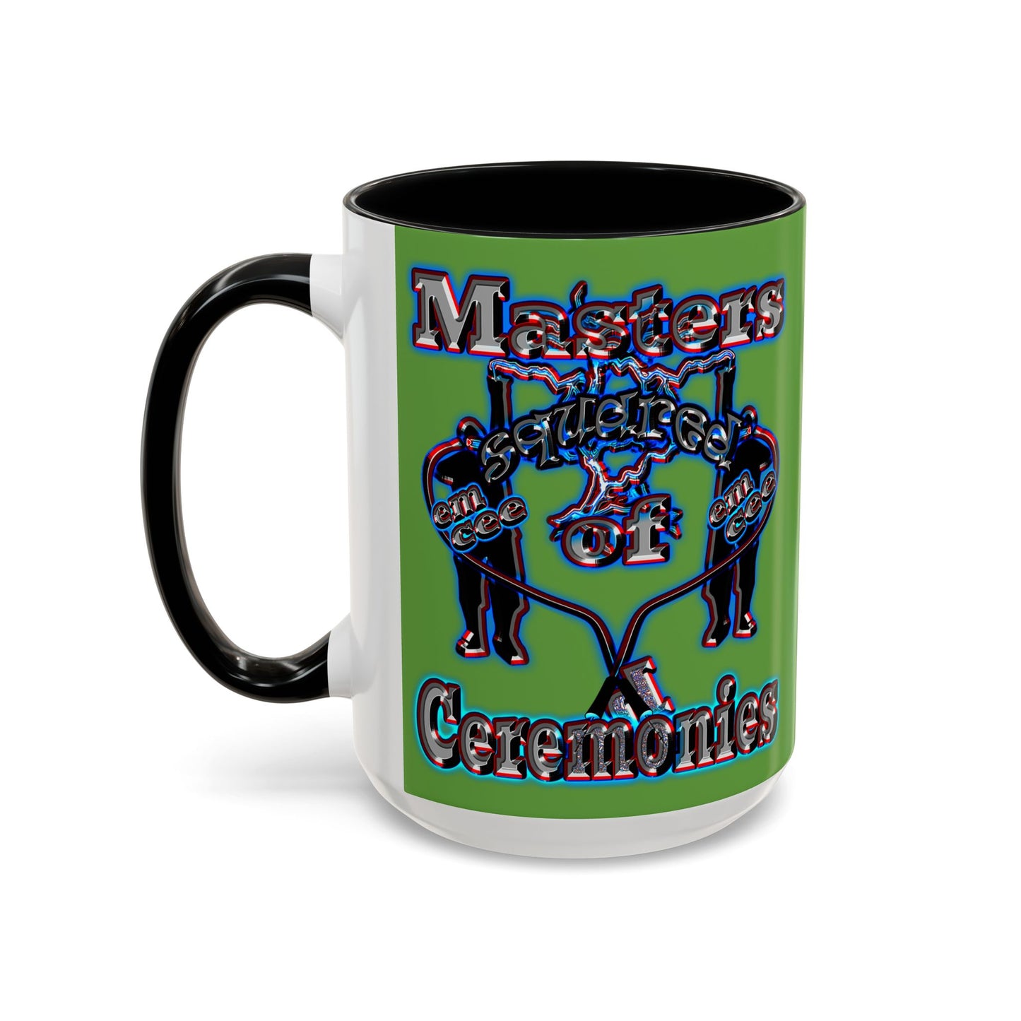 em cee squared - Accent Mug (green)