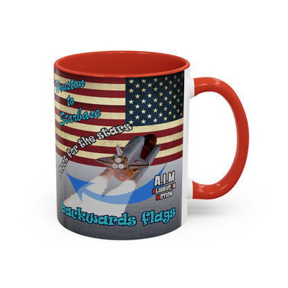 shoot for the stars - Accent Mug (brushed nickel)