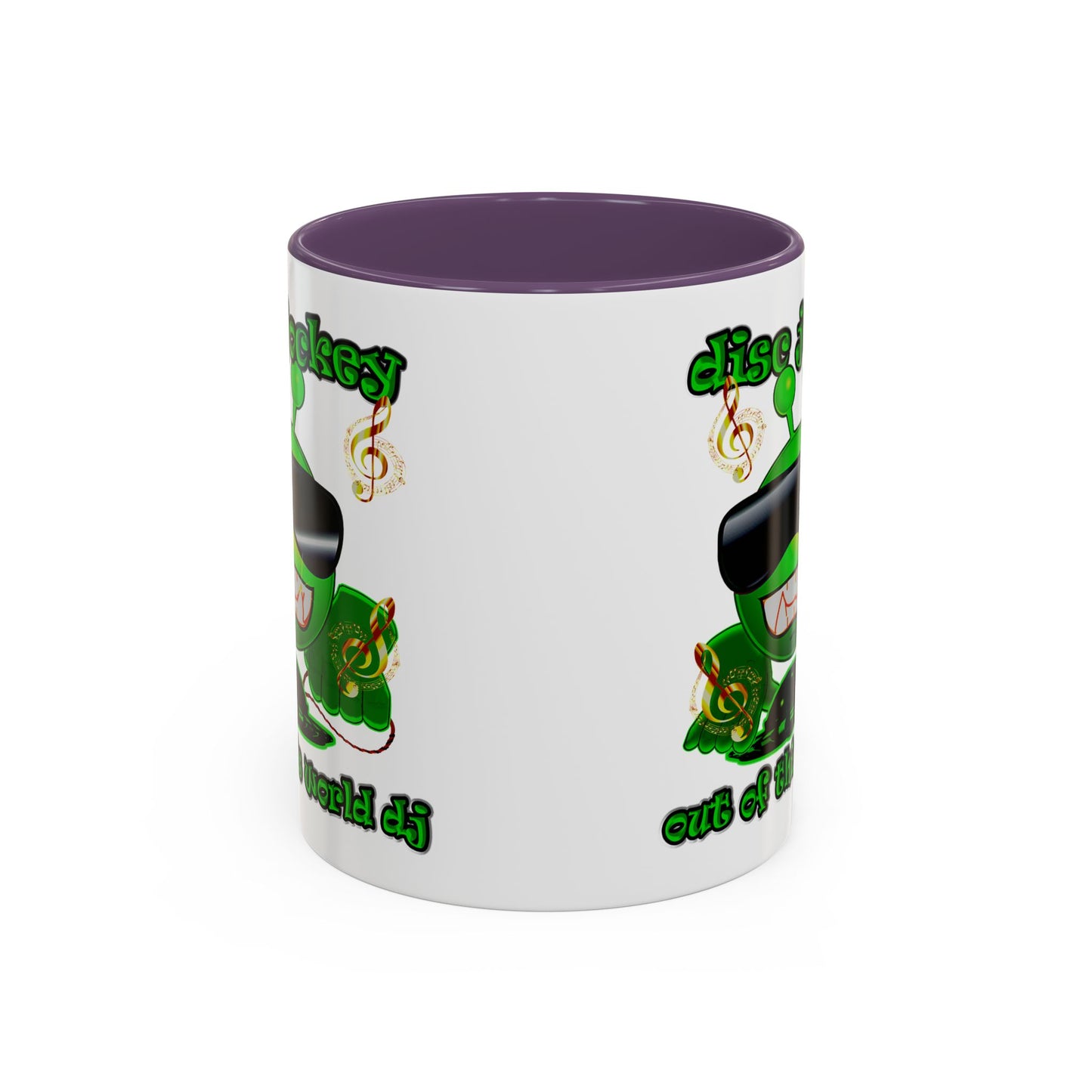 disc jockey - Accent Mug (white)