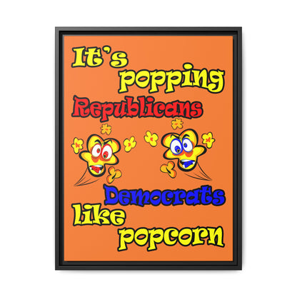 popping like popcorn - framed canvas art (crusta)