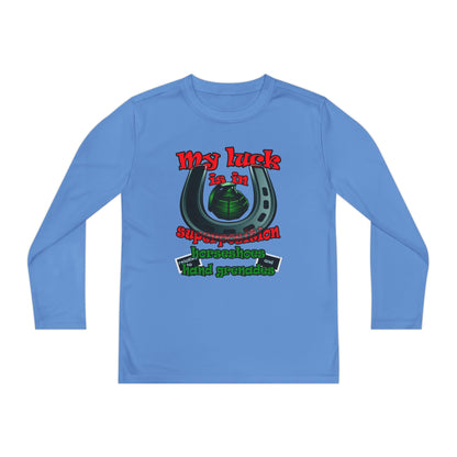 my luck - Youth Long Sleeve Competitor Tee