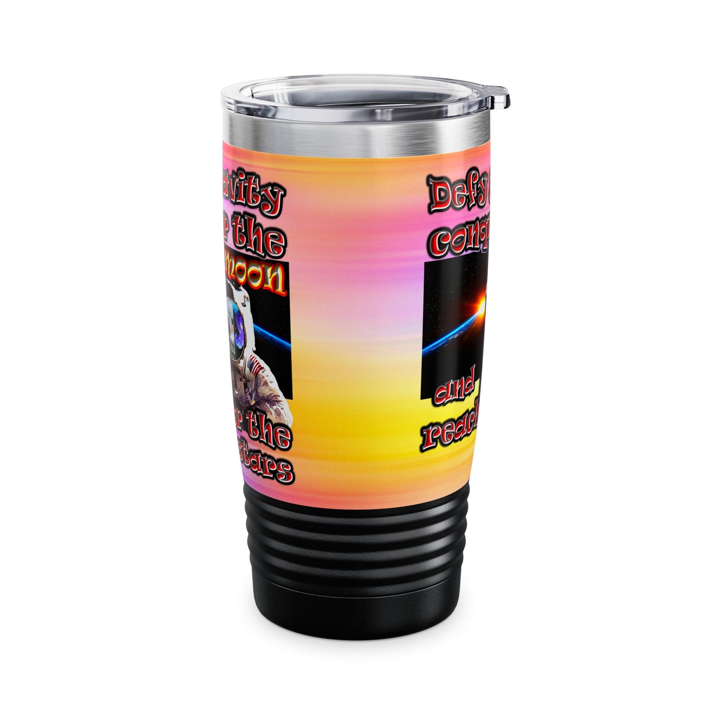 defy conquer reach - Ringneck Tumbler, 20oz (color blur)