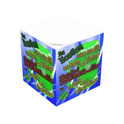 celtic's logo - note cube (blue-white wave)