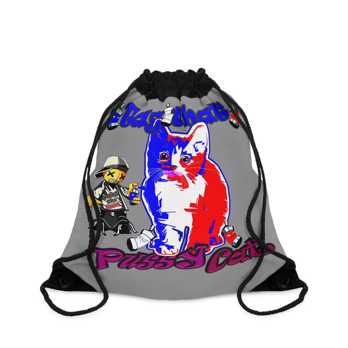 tag that - Drawstring Bag (grey)