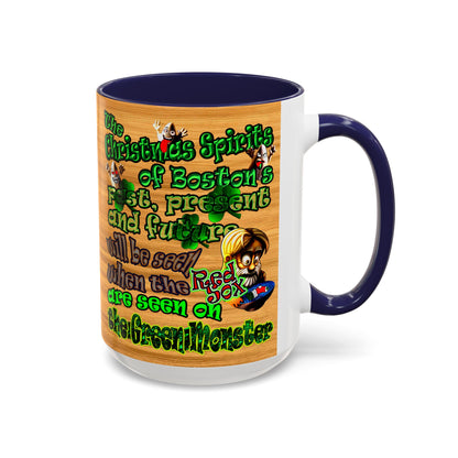 christmas spirits of boston - Accent Mug (butterscotch wood finish)