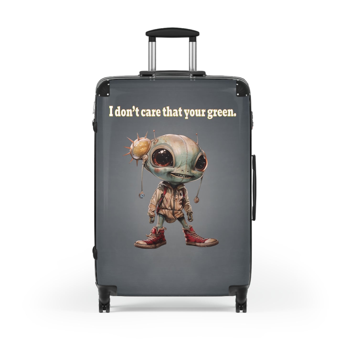 I don't care that your green - Suitcase (grey-light grey)