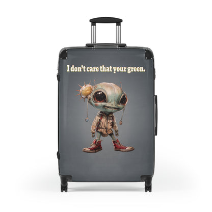 I don't care that your green - Suitcase (grey-light grey)