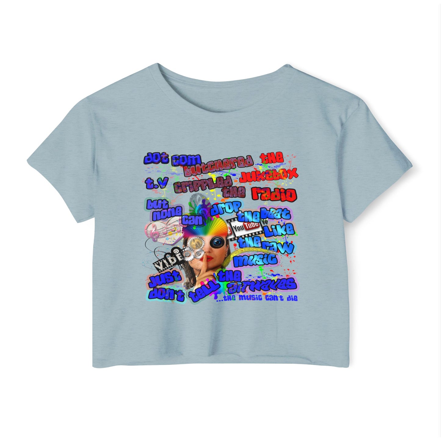 drop the beat - Women's Festival Crop Top