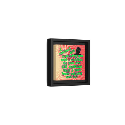 noticed you noticing - framed canvas art (yellow-orange wave)