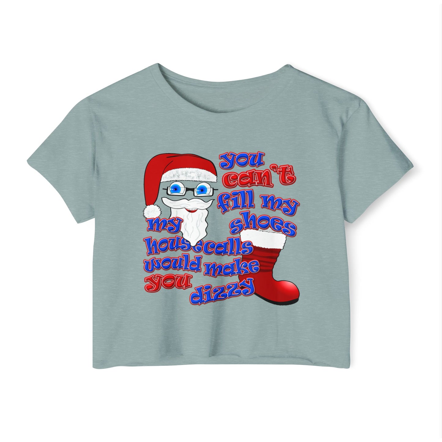 santa's shoes - Women's Festival Crop Top