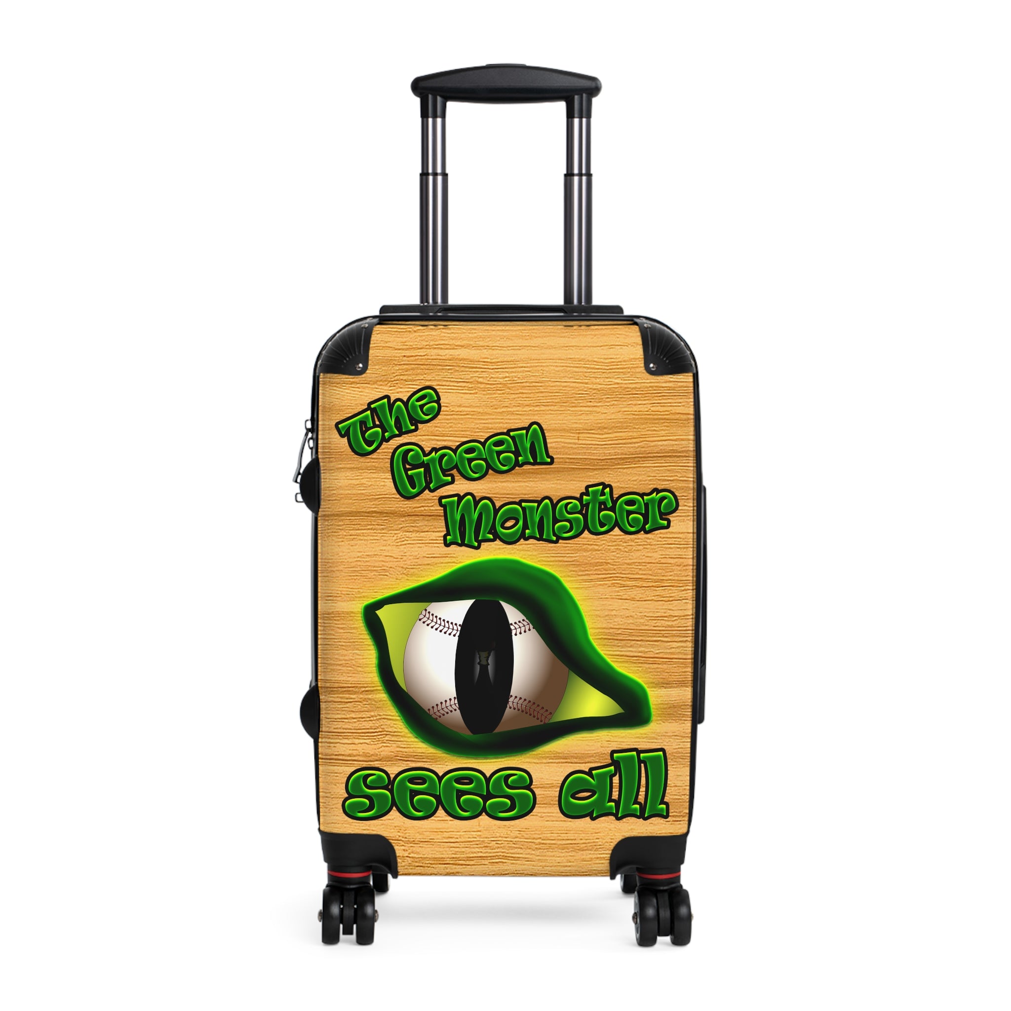 green monster - Suitcase (butterscotch wood finish)
