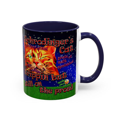 schrodinger's cat - Accent Mug ('snoops' background)
