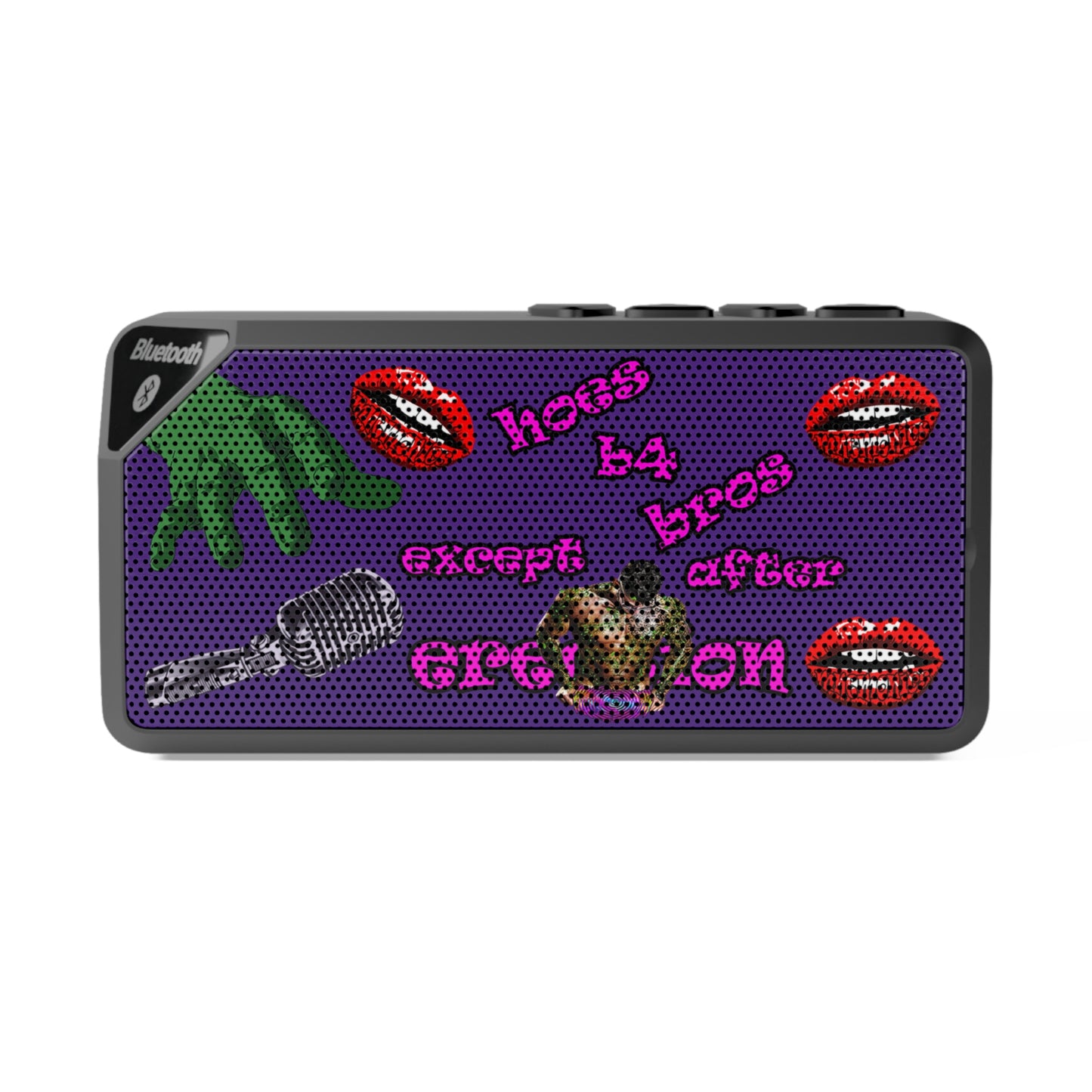 hoes b4 bros - Jabba Bluetooth Speaker (purple)