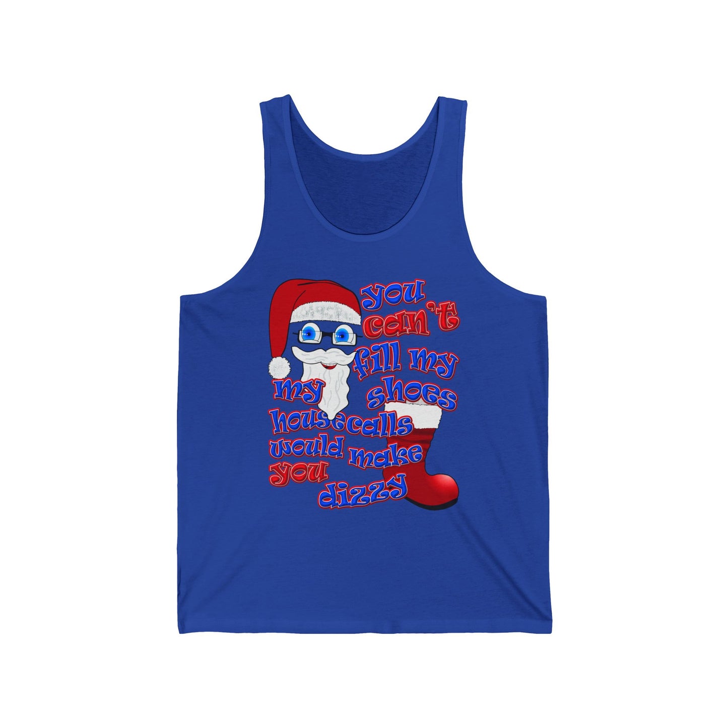 santa's shoes - Unisex Jersey Tank
