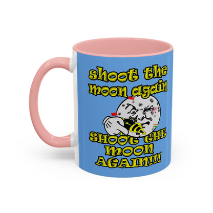 shoot the moon again - Accent Mug (light blue)