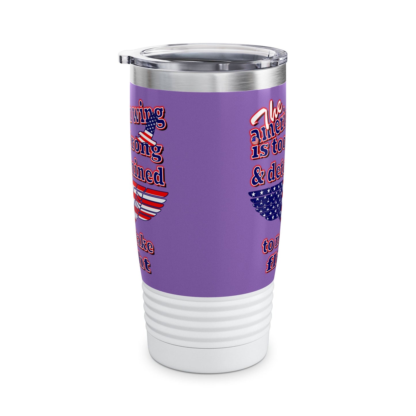 american wing - Ringneck Tumbler, 20oz (light purple)