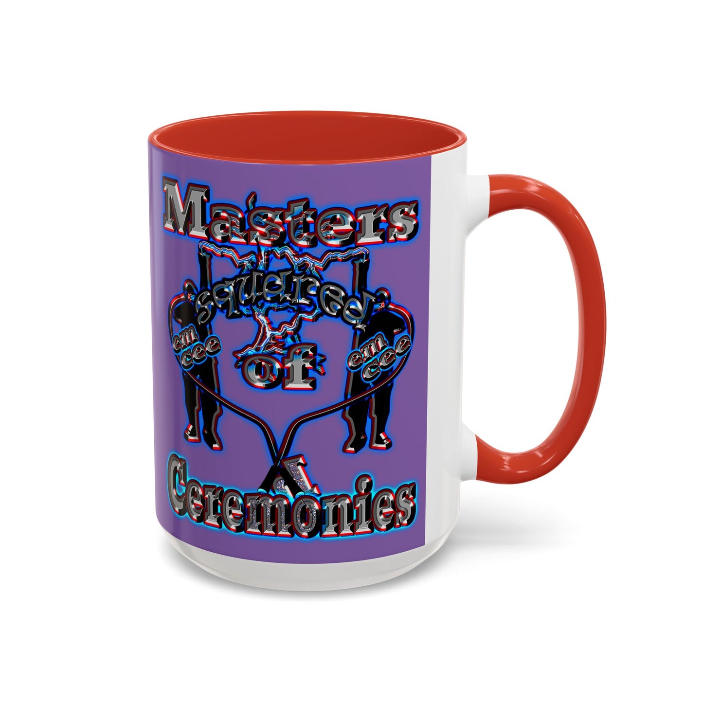 em cee squared - Accent Mug (light purple)