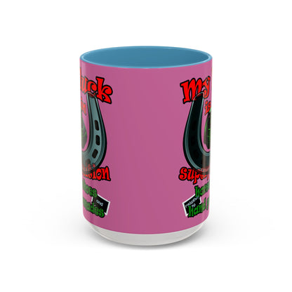 my luck - Accent Mug (light pink)