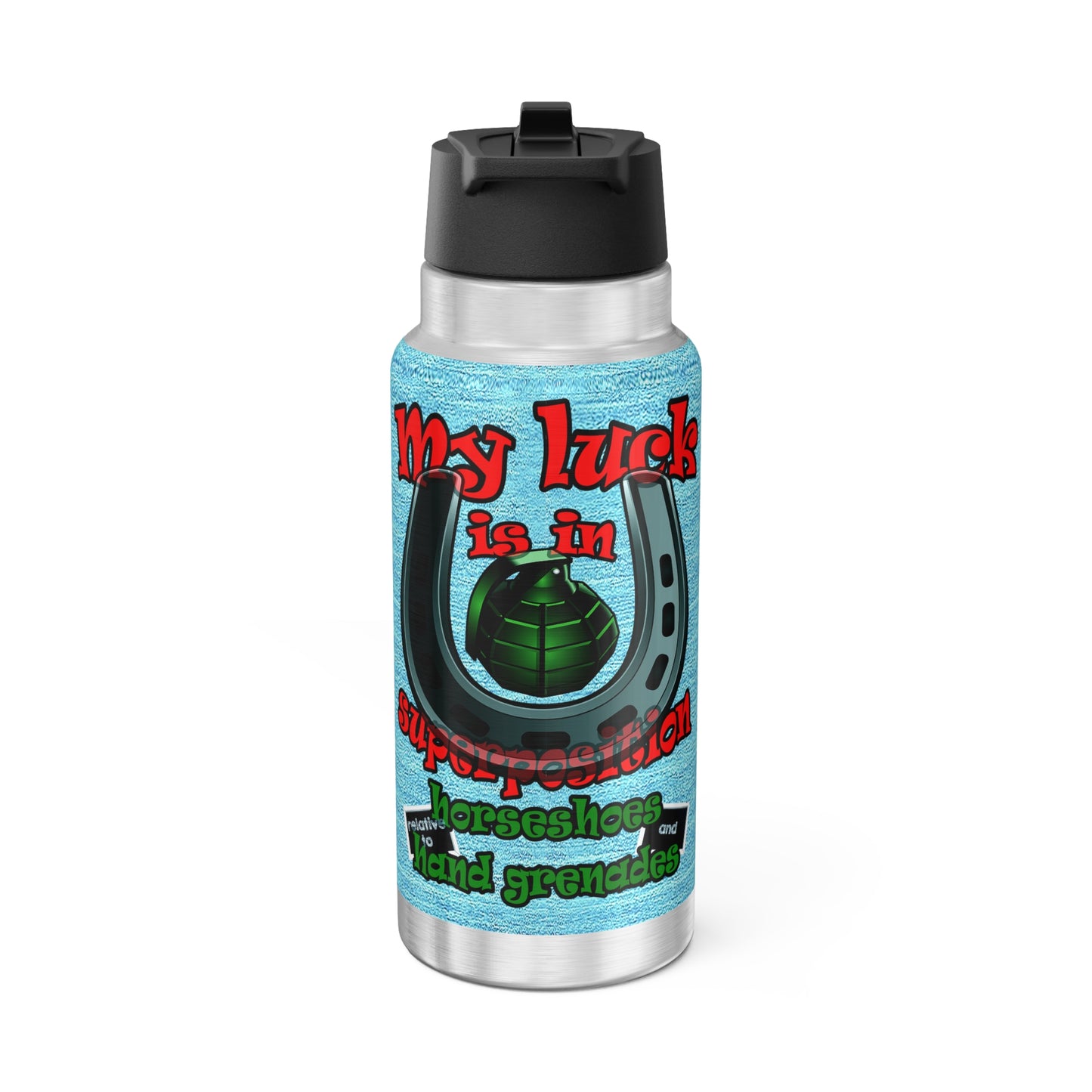 my luck - Gator Tumbler, 32oz  (faded blue)