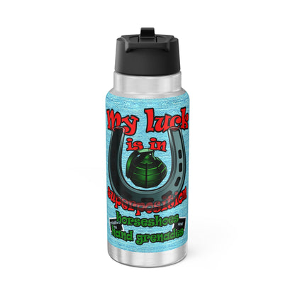 my luck - Gator Tumbler, 32oz  (faded blue)