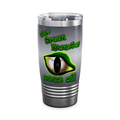 green monster - Ringneck Tumbler, 20oz (brushed nickel)