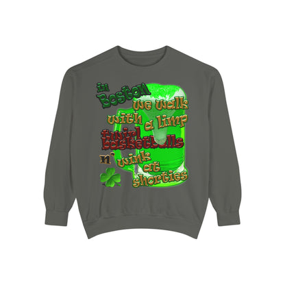 celtics logo - Unisex Garment-Dyed Sweatshirt