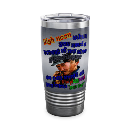 high noon - Ringneck Tumbler, 20oz (brushed nickel)