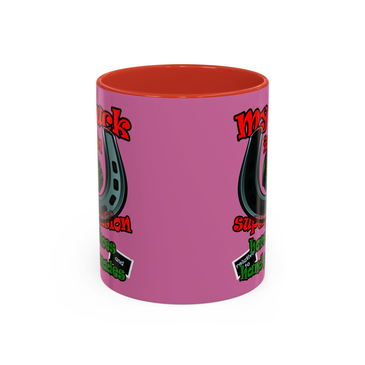 my luck - Accent Mug (light pink)
