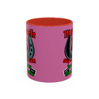 my luck - Accent Mug (light pink)