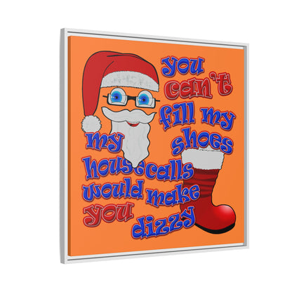 santa's shoes - framed canvas art (crusta)