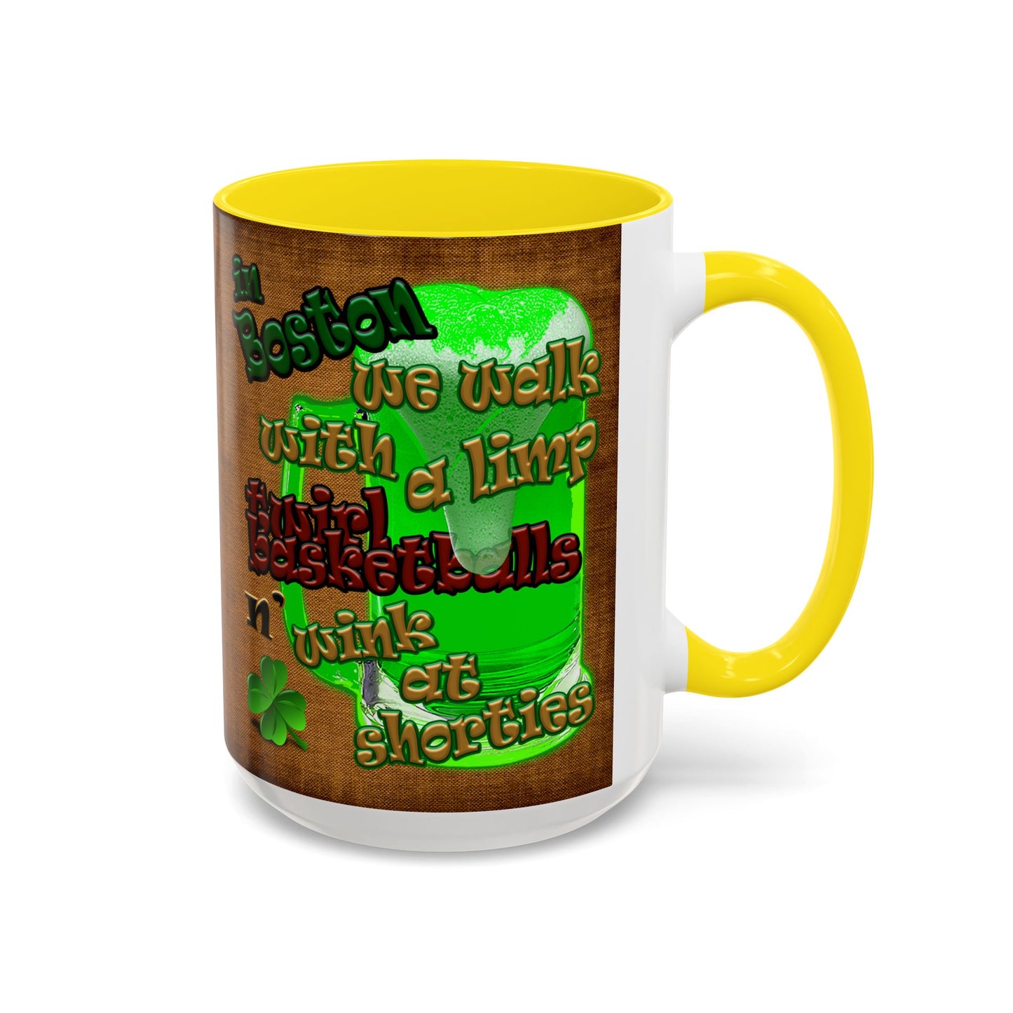 celtics logo - Accent Mug (brown papyrus)
