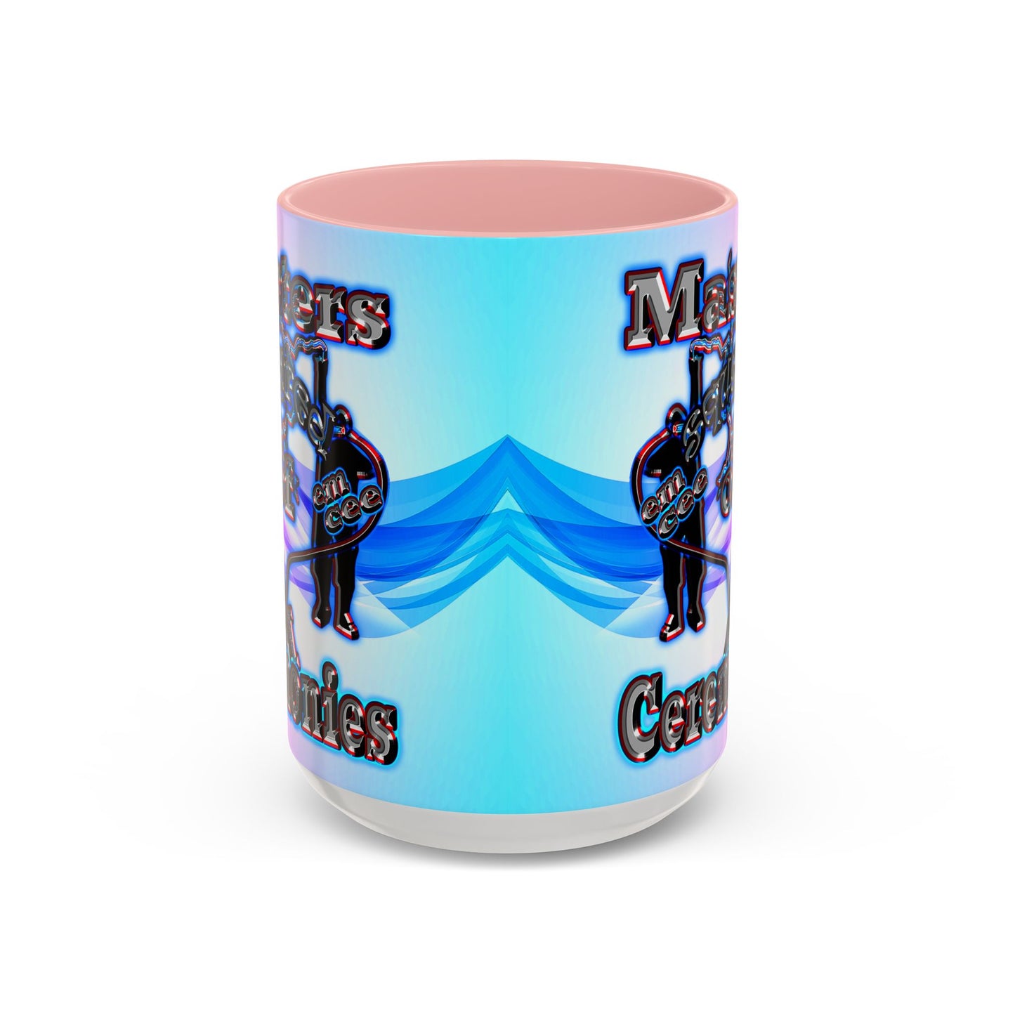 em cee squared - Accent Mug (light blue-pink wave)