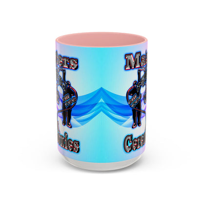 em cee squared - Accent Mug (light blue-pink wave)