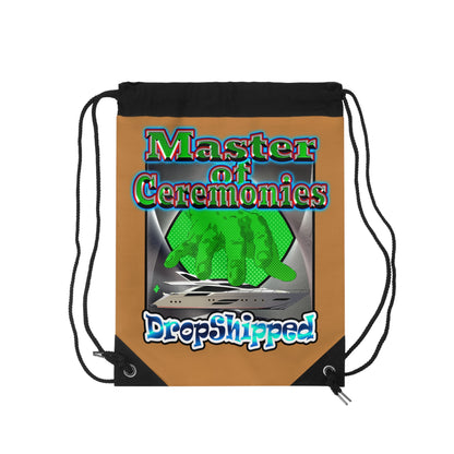 logo - Drawstring Bag (light brown)