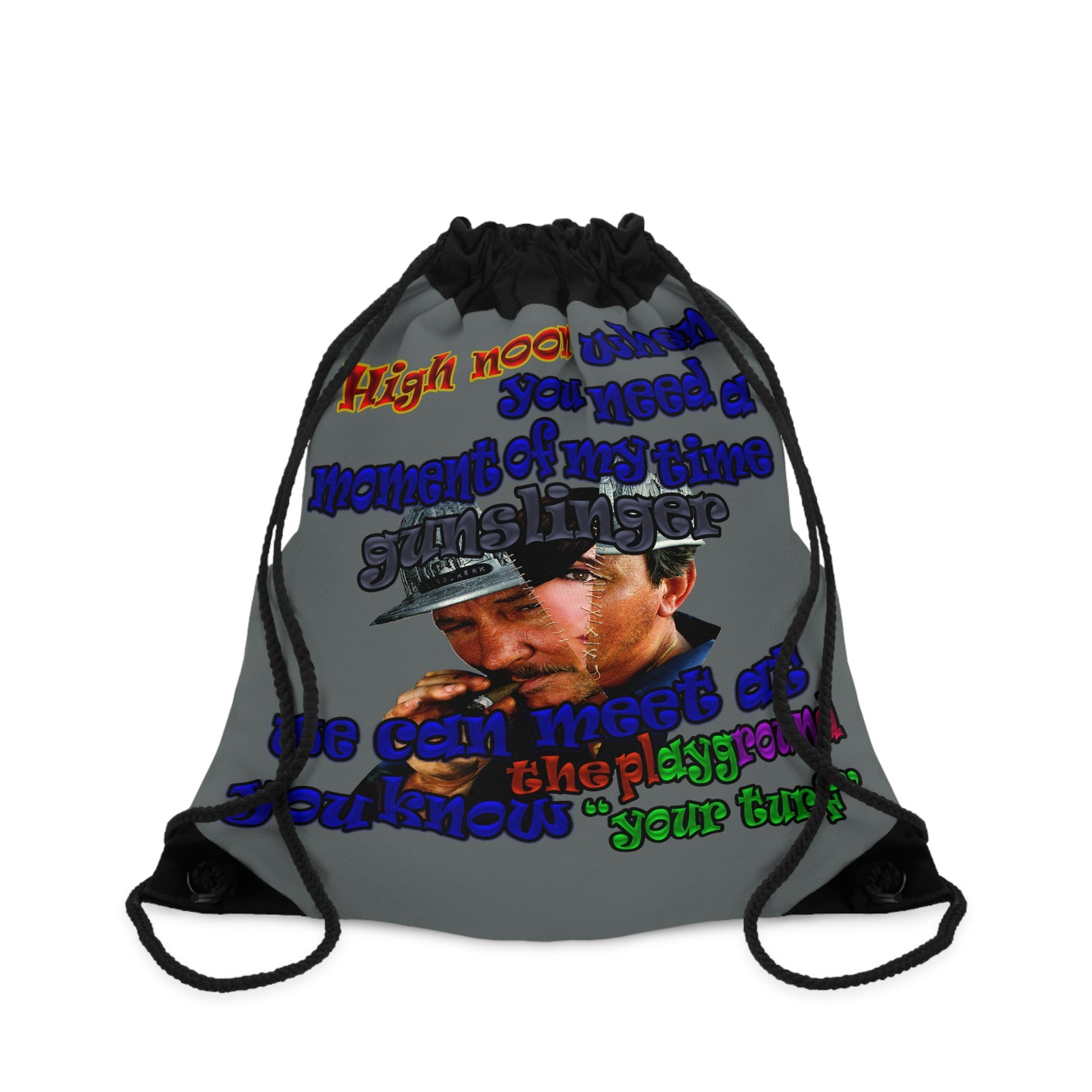 high noon - Drawstring Bag (dark grey)