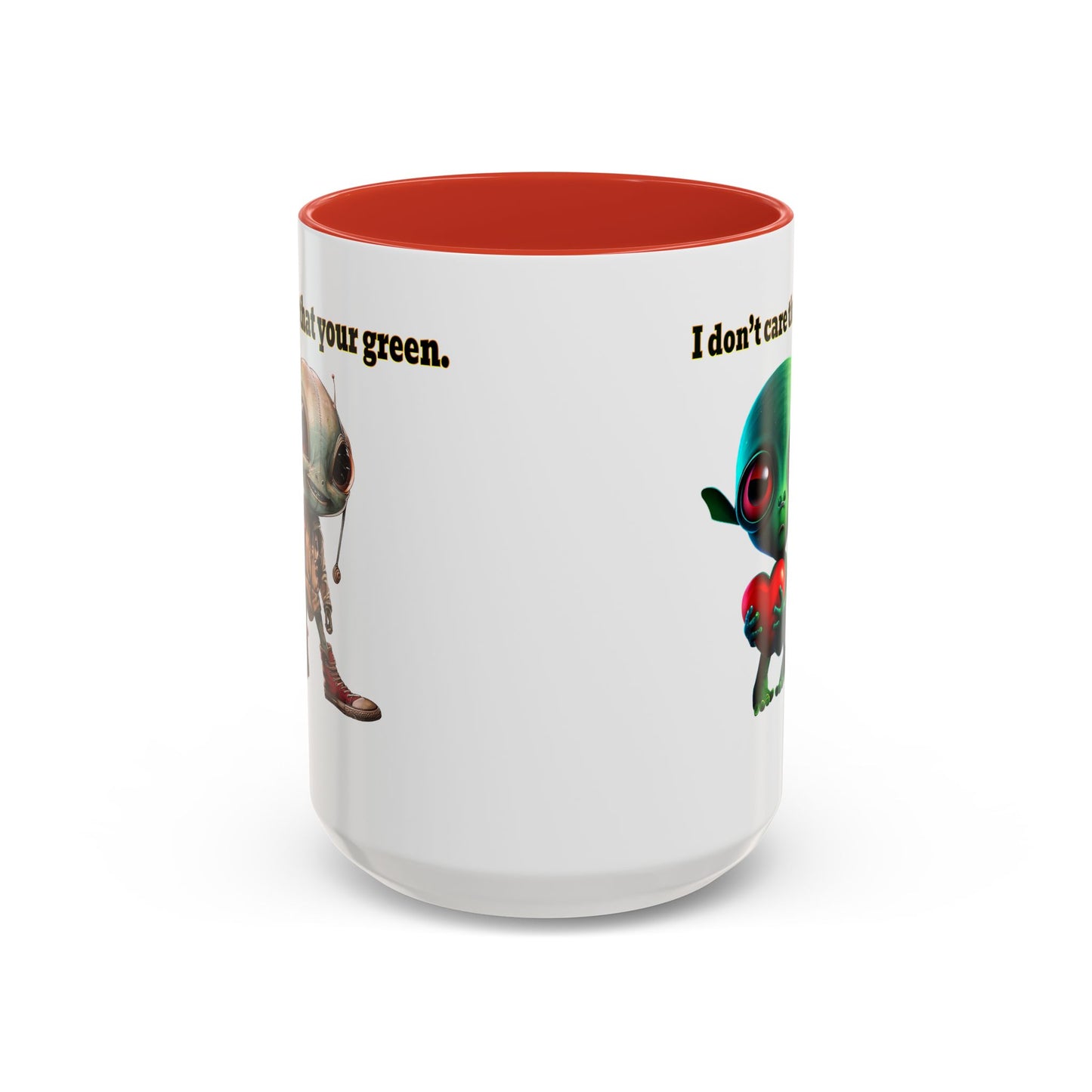 I don't care that your grey - Accent Mug (white)
