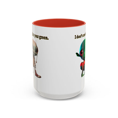 I don't care that your grey - Accent Mug (white)