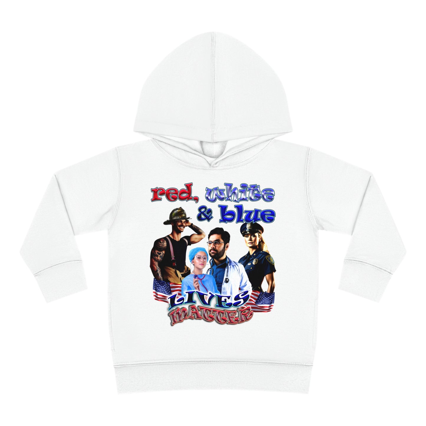 rw&b lives matter - Toddler Pullover Fleece Hoodie