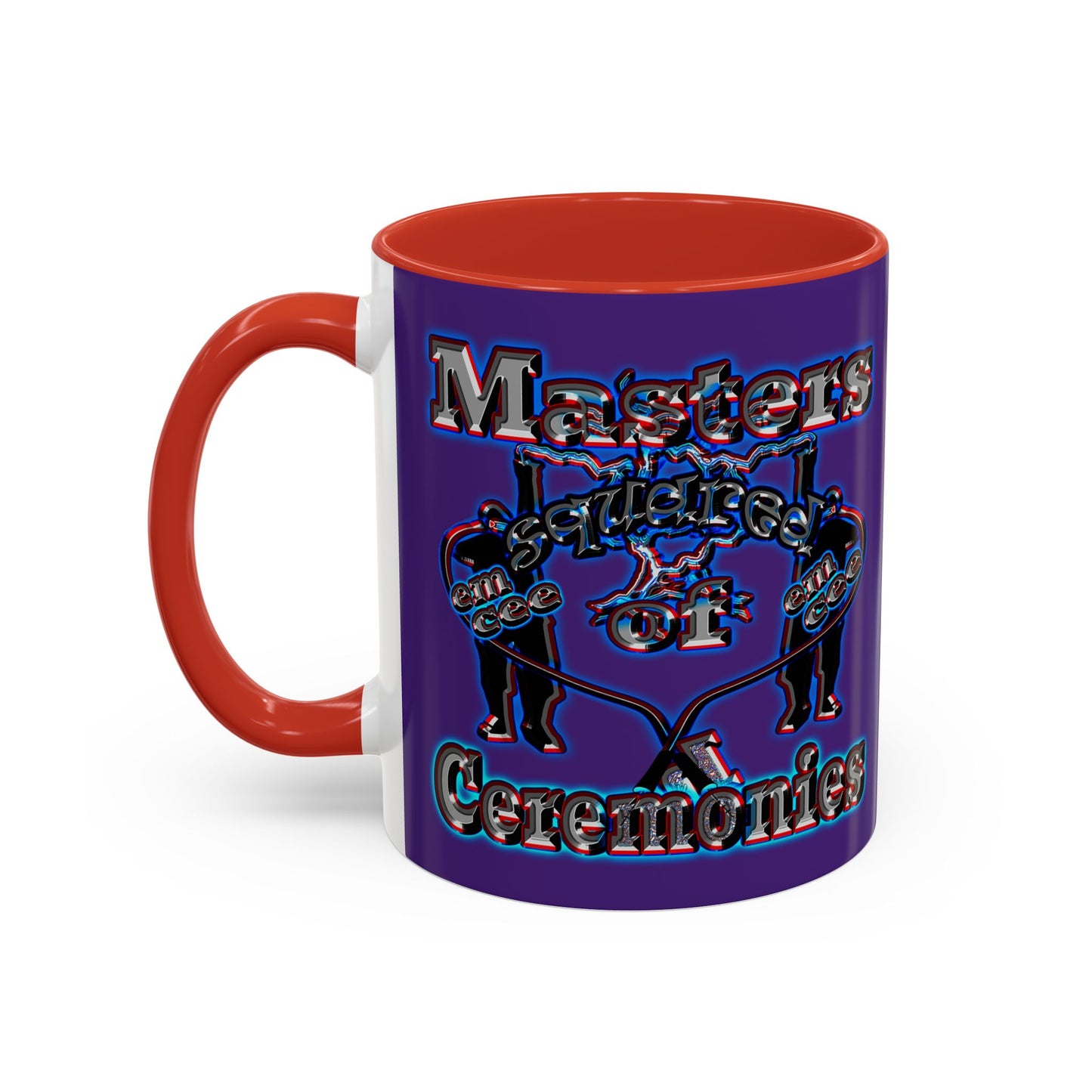 em cee squared - Accent Mug (purple)