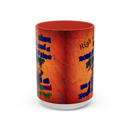 high noon - Accent Mug (burnt orange)