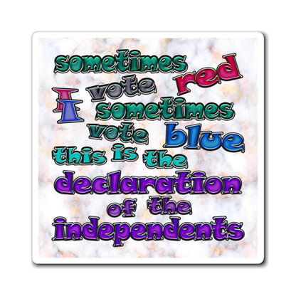 declaration of the independents - Magnets - (white marble)