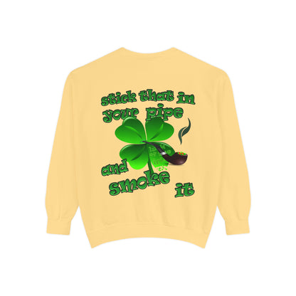 celtics logo - Unisex Garment-Dyed Sweatshirt