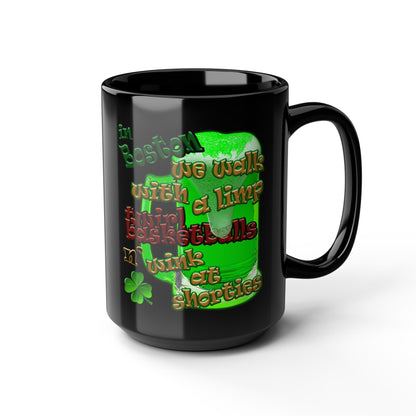 celtics logo - Black Mug (black)