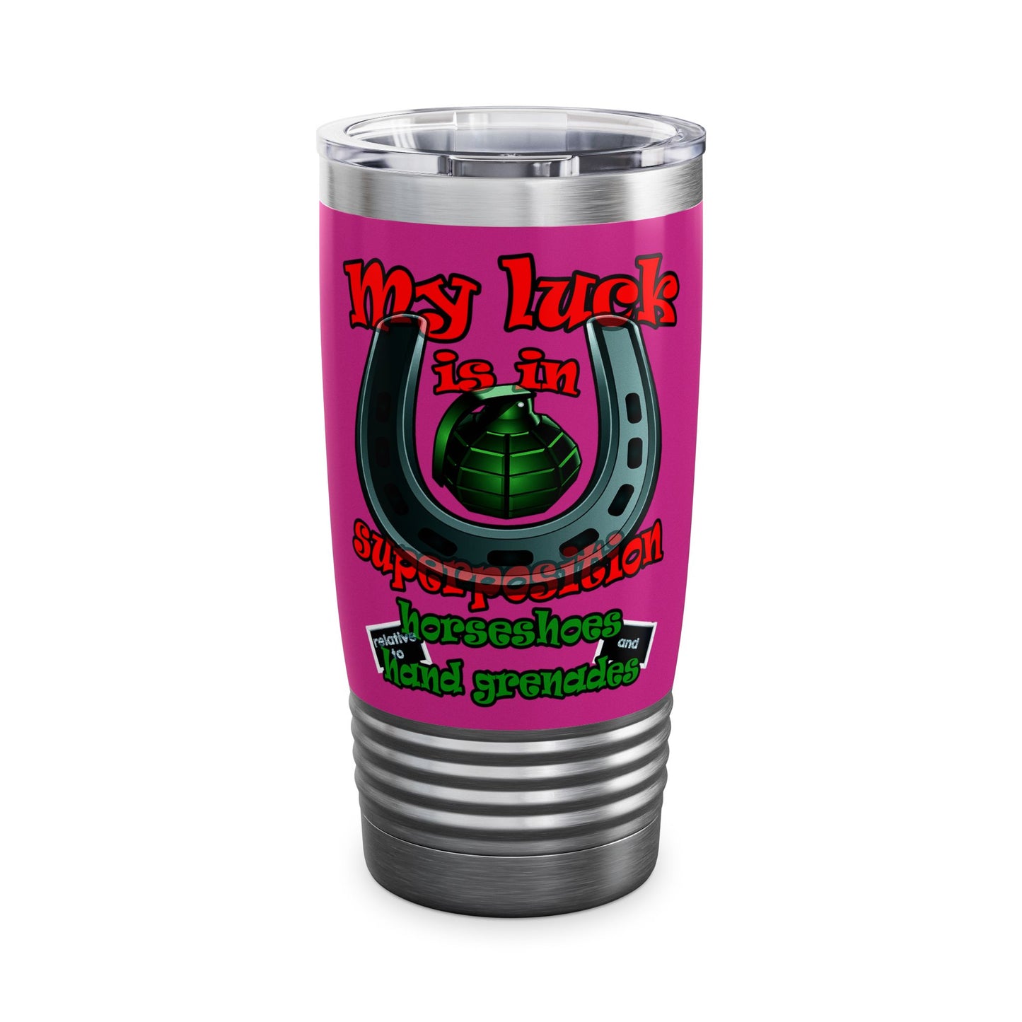 my luck - Ringneck Tumbler, 20oz (pink)