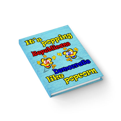 popping like popcorn - journal-blank (faded blue)